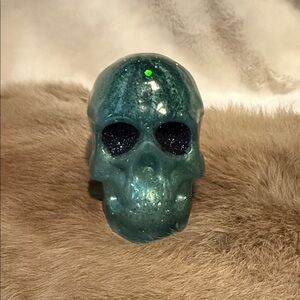Green Skull Art Decor 4”